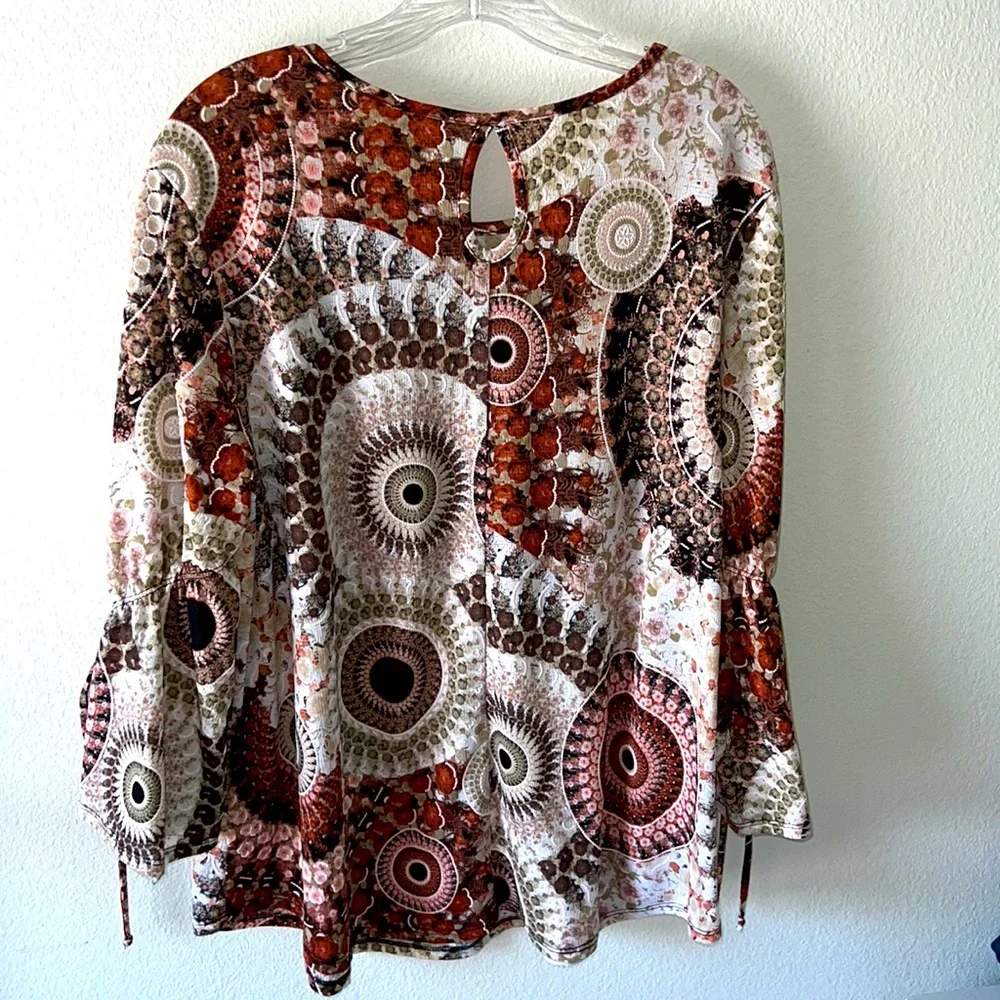 Perfect boho fall top size 14/16 like new #1 - Picture 3 of 7